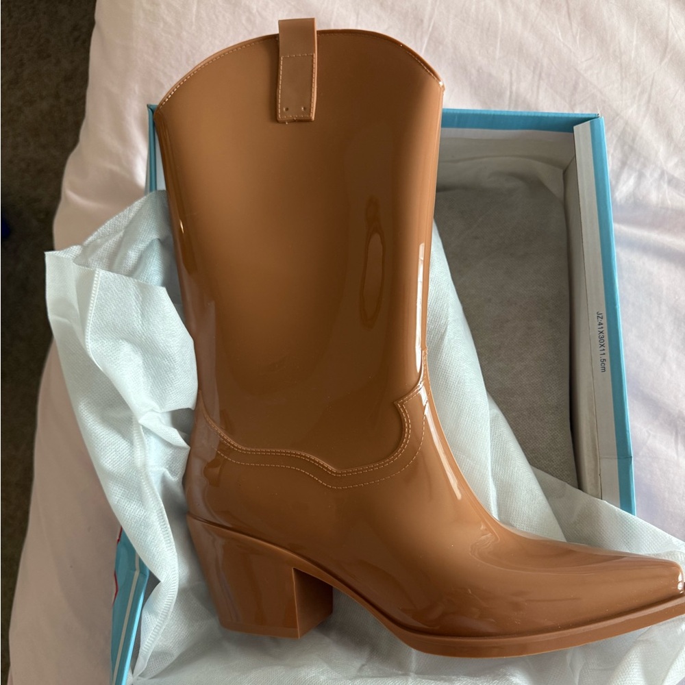 Jeffrey Campbell Tan Cowboy Boots